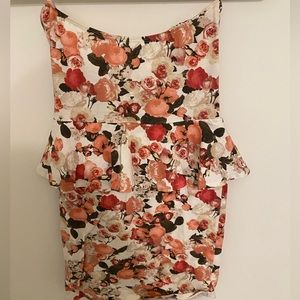 Bershka strapless dress